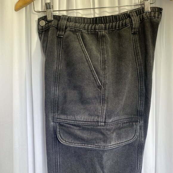 PacSun Comfort Stretch Washed Black Cargo Dad Pants,‎ Size S - Picture 12 of 12